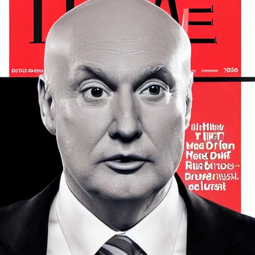 Image similar to Time person of the year: Bald Donald Trump,