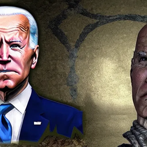 Image similar to joe biden as a character from skyrim