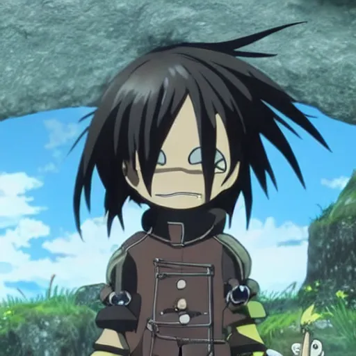 Prompt: edward scissorhands in made in abyss