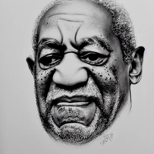 Image similar to bad pencil drawing of bill cosby