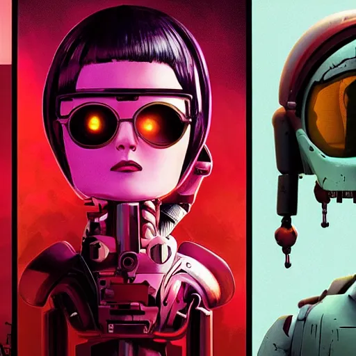 Image similar to love, death and robots