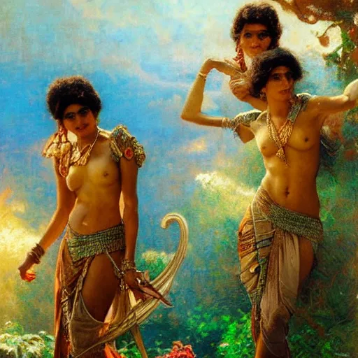 Prompt: 8 0 s srilankans on greek senete counsil, painting by gaston bussiere, craig mullins, j. c. leyendecker, lights, art by ernst haeckel,,