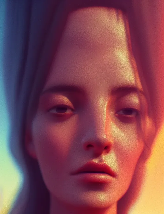 Image similar to blurred background. close-up portrait of a goddess in crown, by Aykut Aydogdu and Barclay Shaw and Alena Aenami, Atey Ghailan, octane render, unreal engine, cinematic counter light, high detail, octane render, 4k