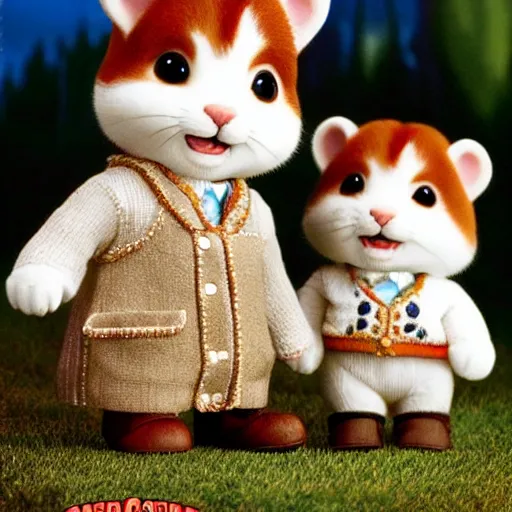 Prompt: calico critters the godfather movie