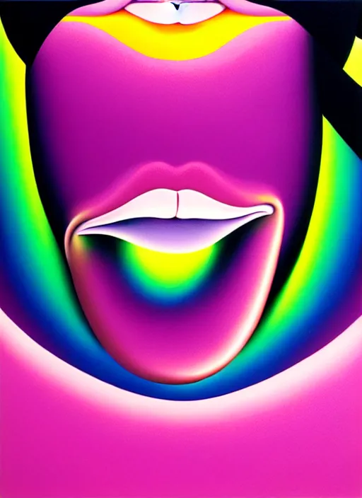 Image similar to lips by shusei nagaoka, kaws, david rudnick, airbrush on canvas, pastell colours, cell shaded!!!, 8 k