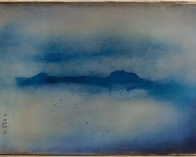 Image similar to landscape painting Zao Wou-ki