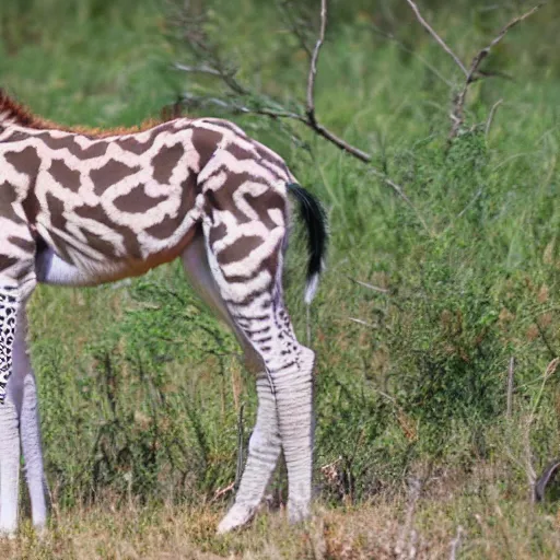 Image similar to photo of an aardwolf giraffe hybrid