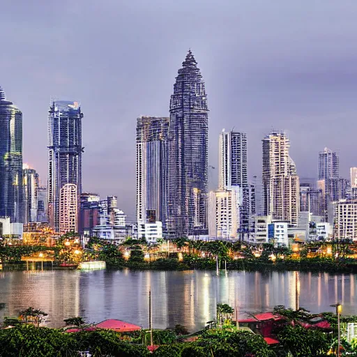 Image similar to manila skyline in the year 2 0 7 0, photograph