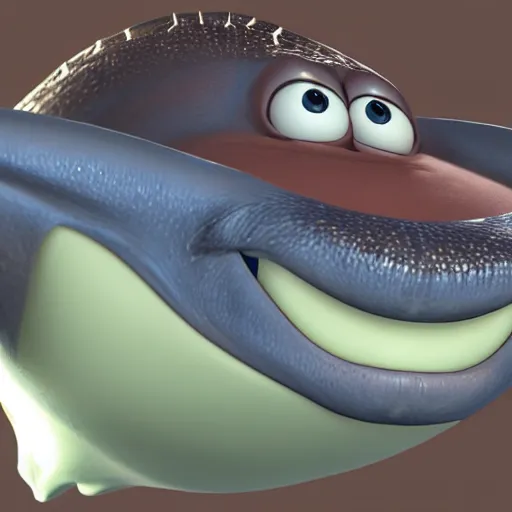 Prompt: stingray headshot pixar