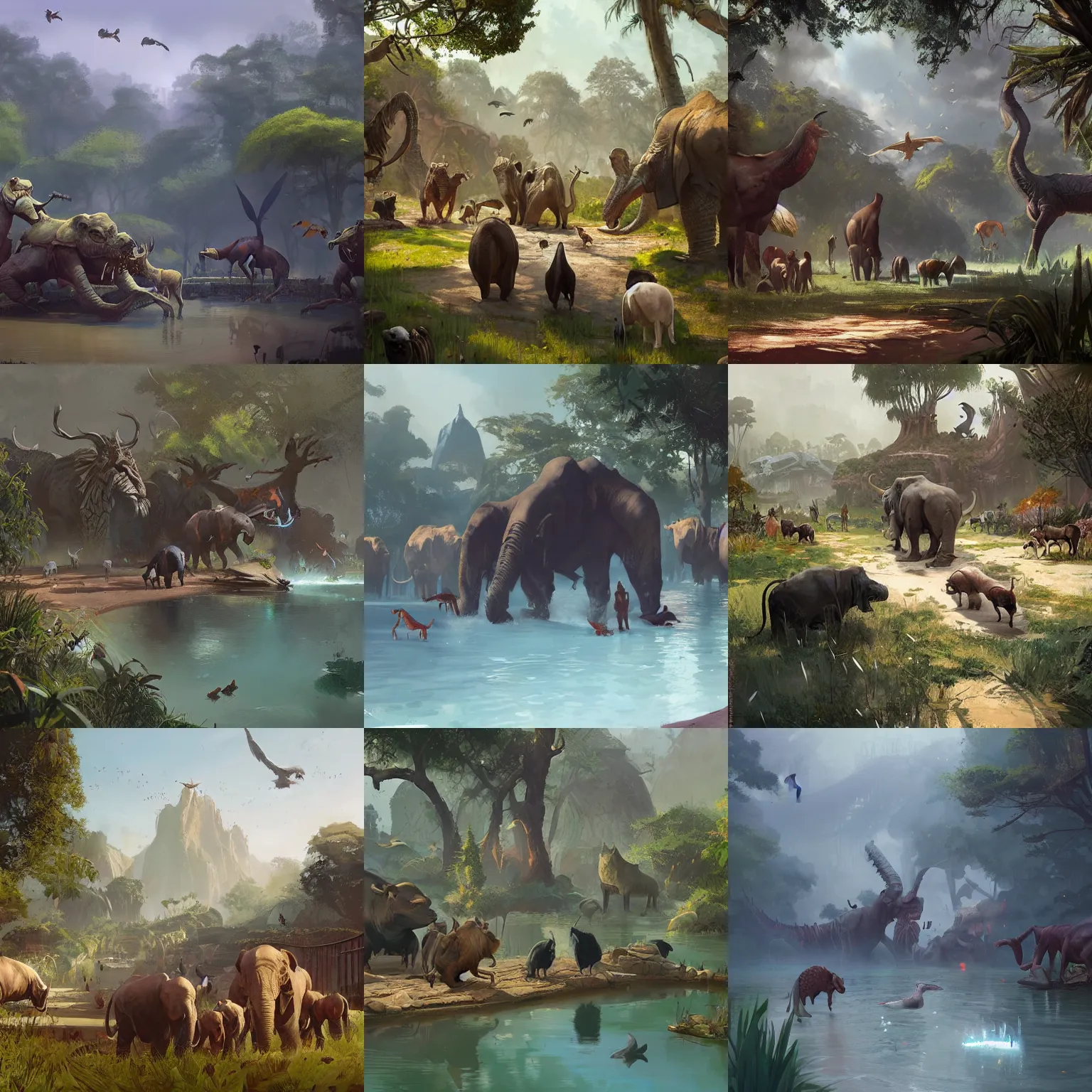 Prompt: zoo tycoon 2 by greg rutkowski