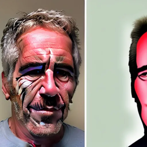 Image similar to Jeffery Epstein swaps faces with Nicholas Cage