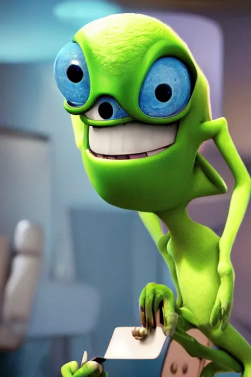 Prompt: furry cute alien creature, pixar, promotional photo