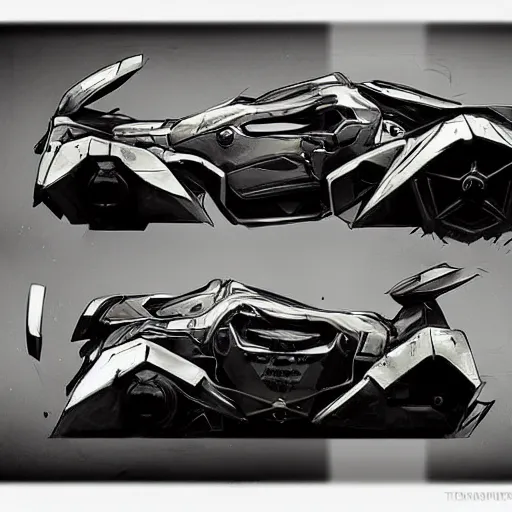 Image similar to dishonored art style retrofuturism car concept, Shinkawa Yōji