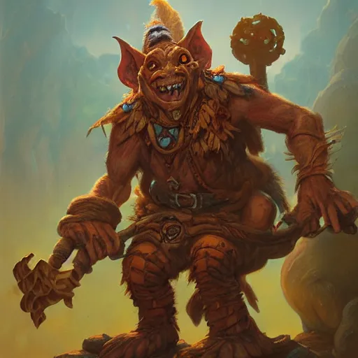 Image similar to a detailed matte painting of a goblin shaman, by justin gerard and jesper ejsing, digital art, realistic painting, dnd, character design, trending on artstation