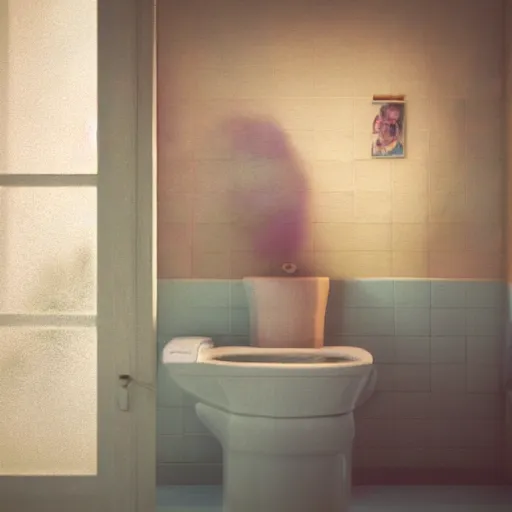 Image similar to spongebob vomiting in a toilet, cinematic, cottage core, cinematic focus, polaroid photo bleached vintage pastel colors high - key lighting, soft lights, foggy, by steve hanks, by lisa yuskavage, by serov valentin, by tarkovsky, 8 k render, detailed, photo