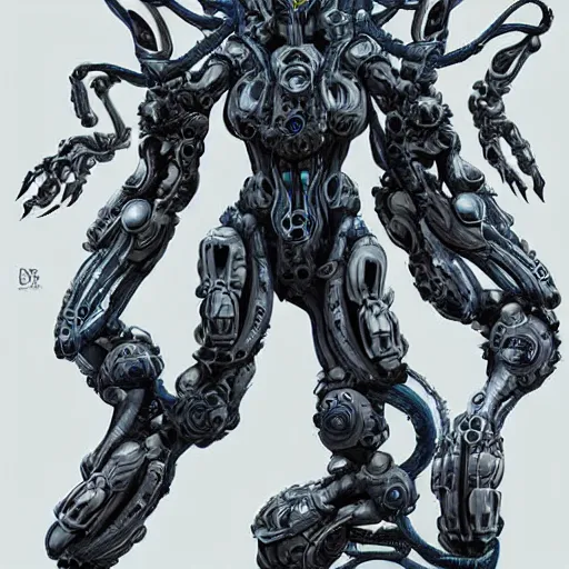 Prompt: a mech version of medusa, with four arms very symmetrical, highly detailed, by vitaly bulgarov, by joss nizzi, by ben procter, by steve jung, concept art, sil, quintessa, transformers, concept art world, pinterest, artstation, keyshot, unreal engine