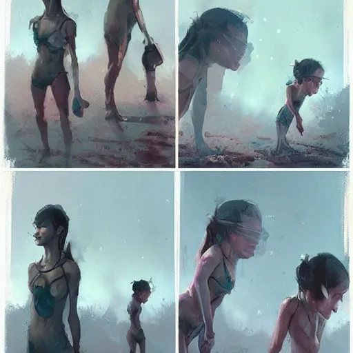 Image similar to SMOL BODIES by greg rutkowski, magic