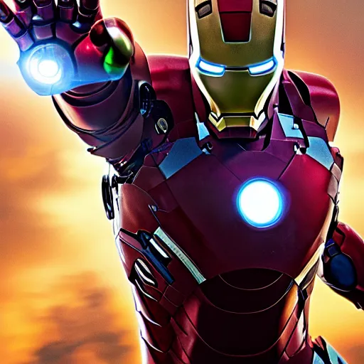 Image similar to Iron Man in all black 4K detail