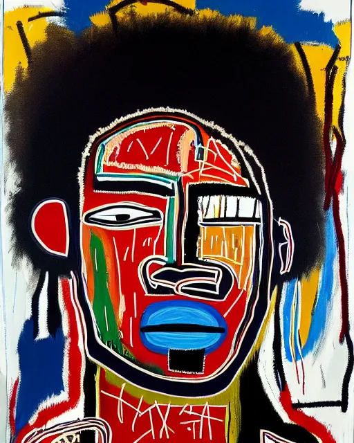 Image similar to A extremely highly detailed majestic hi-res beautiful immaculate head and shoulders award winning painting masterpiece of the face of a strong black african man by Jean-Michel Basquiat, 8k, high textures, hyper sharp, insanely detailed and intricate, super detailed, 8k HDR high quality