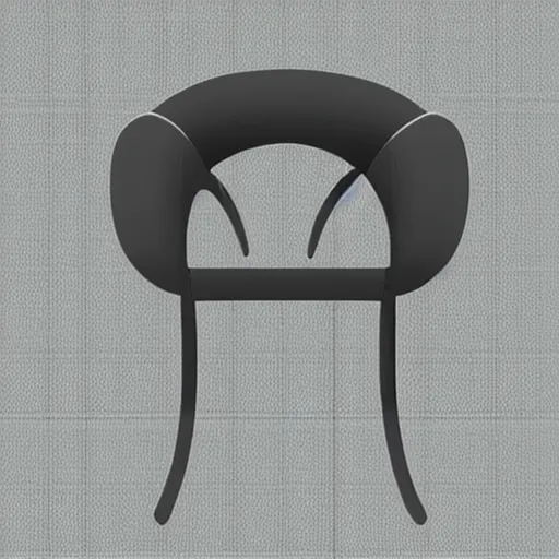 Image similar to design draft of a banana - shaped chair