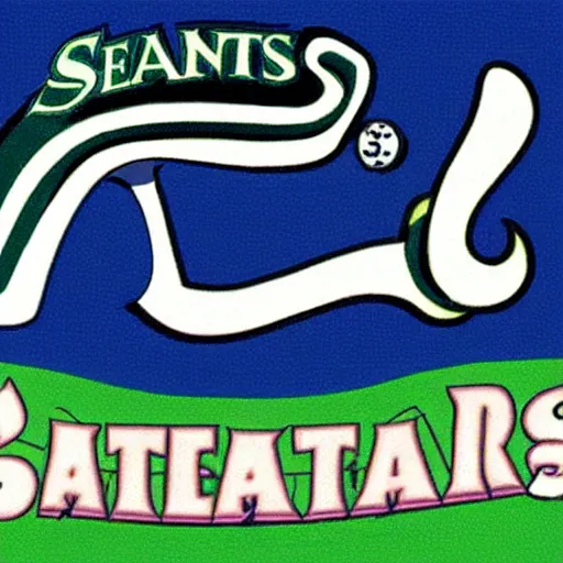 Image similar to seattle mariners logo, by dr, seuss
