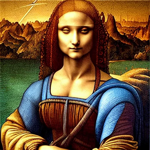 Prompt: attractive futuristic world. highly detailed painting by leonardo da vinci 8 k