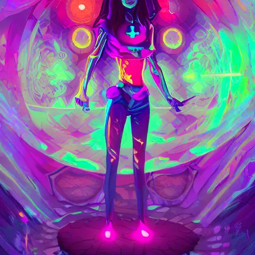 Image similar to skill magic geek inside matrix deepdream radiating a glowing aura stuff loot legends stylized digital illustration video game icon artstation lois van baarle, ilya kuvshinov, rossdraws,