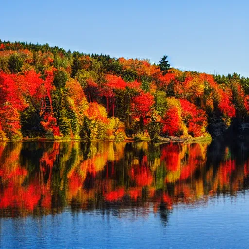 Image similar to crisp autumn day in maine