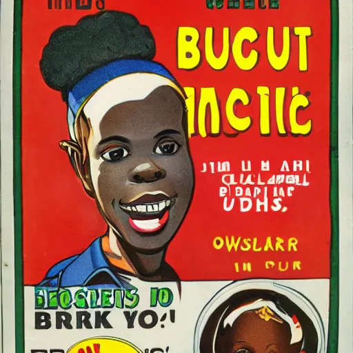 Image similar to buckwheat propaganda style