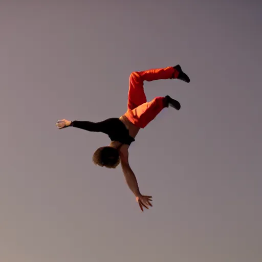 Image similar to man flying through air, flipping