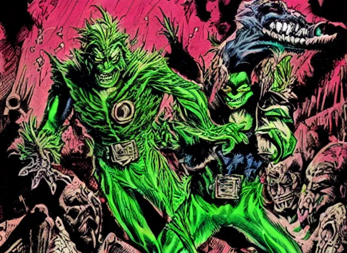 Image similar to green goblin illustration by mike ploog