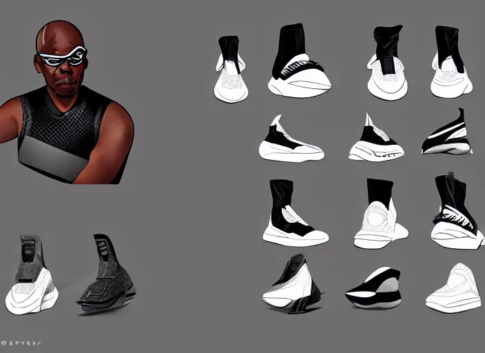 Prompt: basketball sneakers concept of nick fury, trending on artstation, smooth, sharp focus