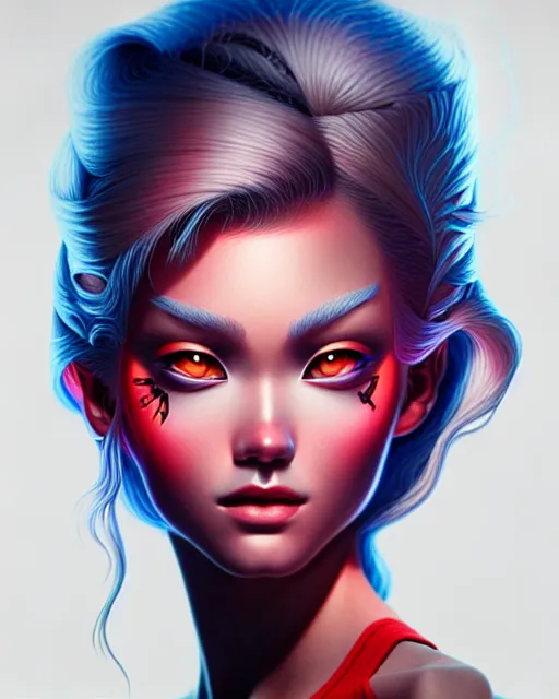 Image similar to richly detailed color illustration of a strangers-in-the-night illustrated by Artgerm and Mina Petrovic and Timothy Kong and Marina Federovna. 3D shadowing