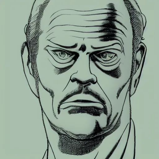 Image similar to corn man kelsey grammer retro minimalist portrait by jean giraud, moebius starwatcher comic, sharp, smooth face, 8 k