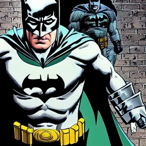 Image similar to Batman portrayed by Brian Cranston