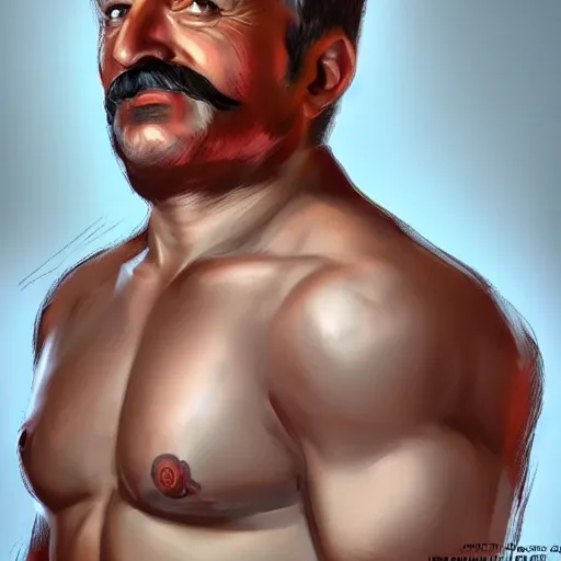 Prompt: detailed portrait of ( ( iosif stalin ) ) in an underwear full body, hyperrelostic, 8 k tranding artstation, digital concept, diselpank art, sharp focus, caricature illustration, art by artgerm and greg rutkowskii