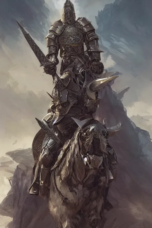 Image similar to portrait of antonio banderas in armor as holy paladin, fantasy, dnd, intricate, highly detailed, smooth, artstation, digital illustration by Ruan Jia and Mandy Jurgens and Artgerm and Wayne Barlowe and Greg Rutkowski and Zdislav Beksinski