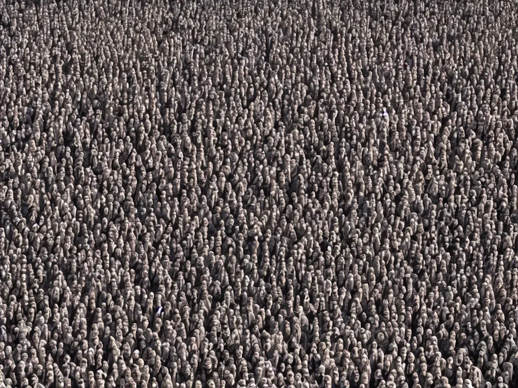 Image similar to 10,100 humans in agony