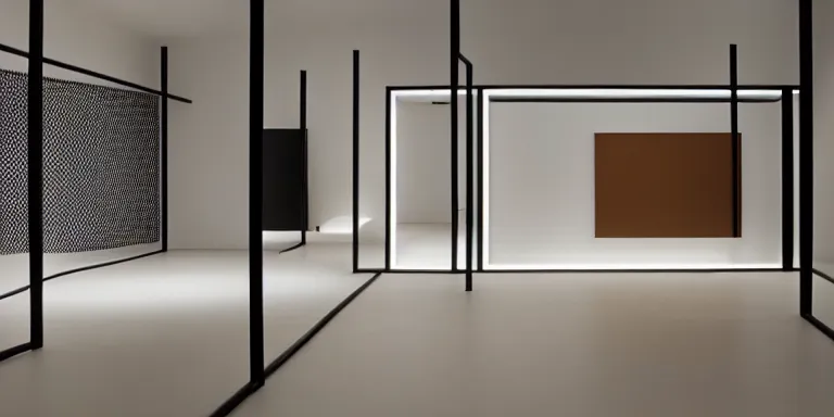 Image similar to dezeen showroom, minimalissimo, artsy soft light gradient computer blur from spike jonze her by jonny niesche, kristen cliburn