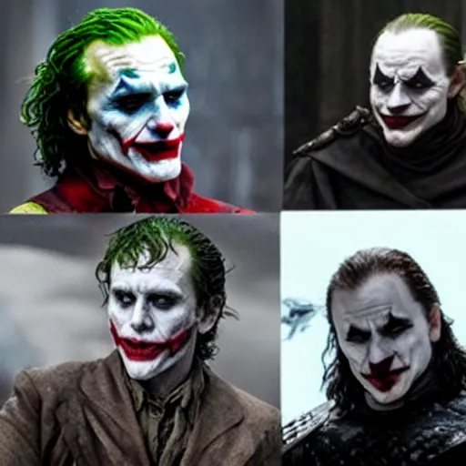 Image similar to the joker in game of thrones