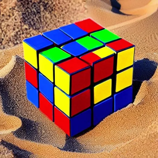 Image similar to sand made rubik cube