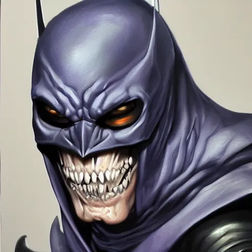 Prompt: ultra realistic portrait painting of skeletor as batman, art by stanley artgerm, 4 k, ultra realistic, highly detailed, epic lighting