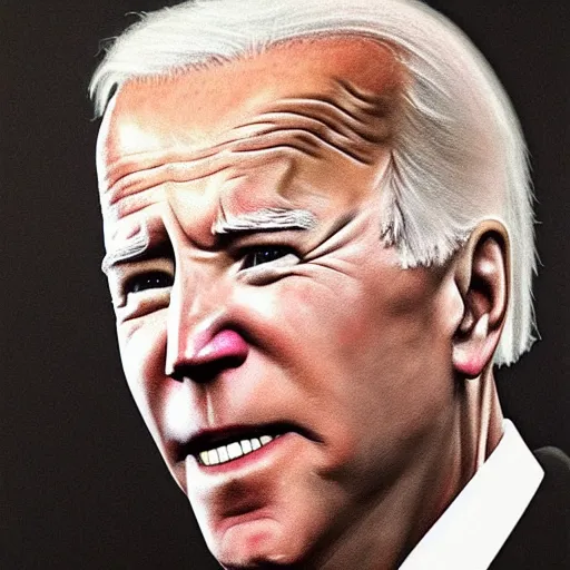 Image similar to A portrait en dentelle of Joe Biden,