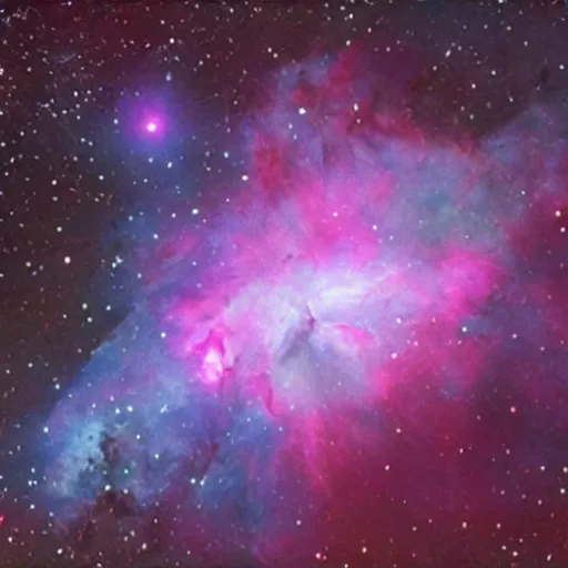 Prompt: a nebula that looks like dave clarke, baron of techno