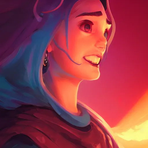 Image similar to profile portrait, maya ali mage, gloomhaven, dynamic lighting, gaudy colors, octane render aesthetic, matte painting concept art, official fanart behance hd artstation by jesper ejsing, by rhads and makoto shinkai and lois van baarle and ilya kuvshinov and rossdraws