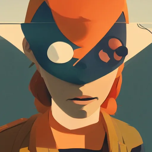 Image similar to face icon stylized minimalist flcl, loftis, cory behance hd by jesper ejsing, by rhads, makoto shinkai and lois van baarle, ilya kuvshinov, rossdraws global illumination