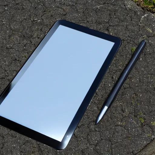 Image similar to A wacom tablet melting in the sun