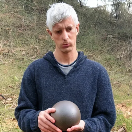 Image similar to Merlin pondering his orb