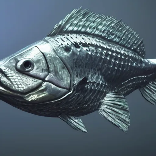 Prompt: a fish in a suit of armor, hyper realistic, highly detailed, unreal engine 6, coherent,