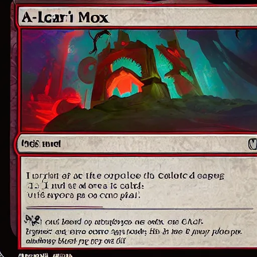 Prompt: <card mana=0 color=artifact text=legible>Mox Ruby</card>